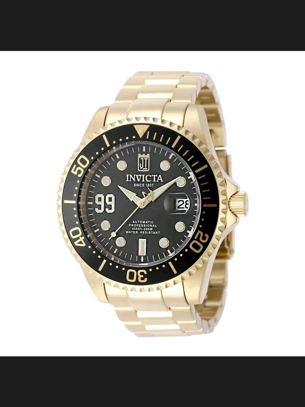 Invicta Jason Taylor 47mm Automatic Gold-Tone Bracelet Watch